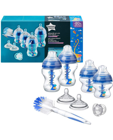 TOMMEE TIPPEE ADVANCED ANTI-COLIC MAITINIMO PRADŽIOS RINKINYS, MĖLYNAS