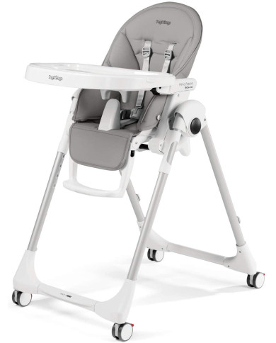 PEG PEREGO MAITINIMO KĖDUTĖ FOLLOW ME, GRIGIO (ICE), SU RATUKAIS