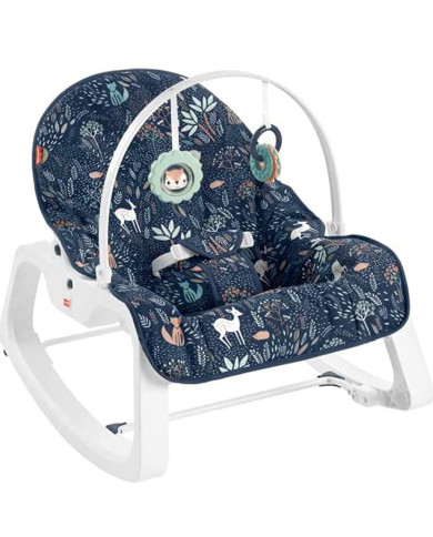 FISHER-PRICE NEWBORN-TO-TODDLER VIBRUOJANTI KĖDUTĖ-GULTUKAS 2IN1 HBF26