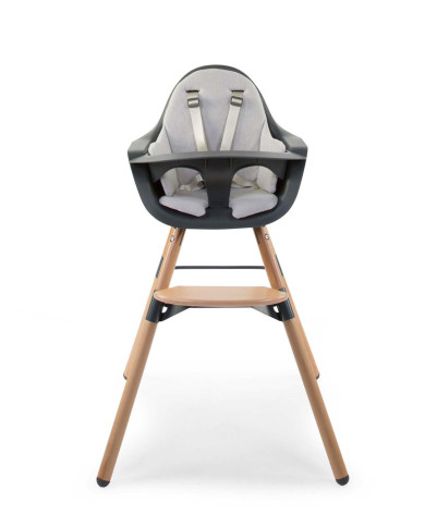 CHILDHOME EVOLU MAITINIMO KĖDUTĖS MINKŠTAS ĮDĖKLAS, MOUSE GREY