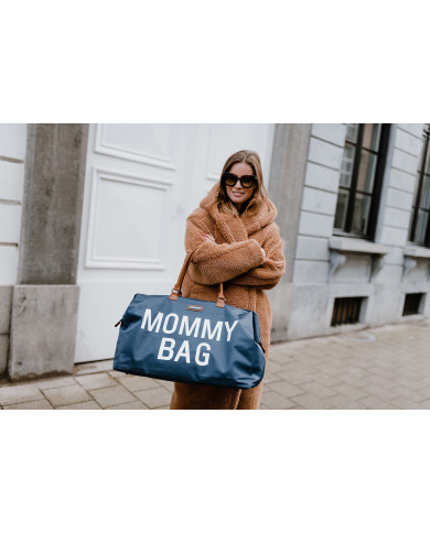 CHILDHOME DIDELIS MAMOS REIKMENŲ KREPŠYS MOMMY BAG,  NAVY WHITE
