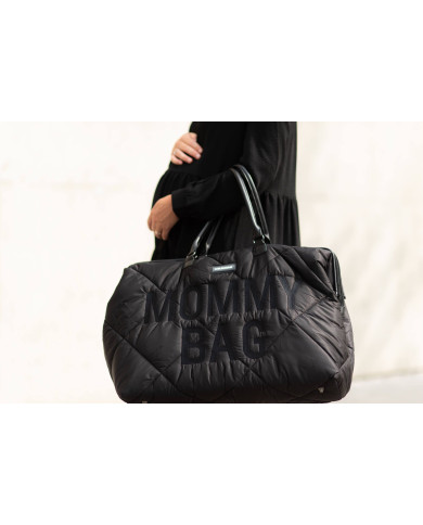 CHILDHOME DIDELIS MAMOS REIKMENŲ KREPŠYS MOMMY BAG, PUFFERED - BLACK