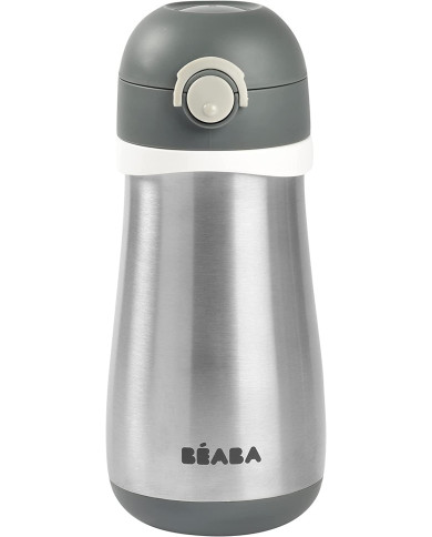 BEABA METALINĖ GERTUVĖ NUO 18 MĖN.,350 ML, MINERAL GREY