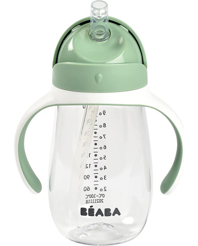 BEABA GERTUVĖ SU ŠIAUDELIU, 300 ML, SAGE GREEN