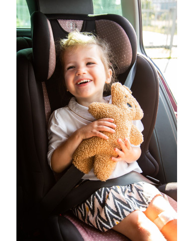 CHILDHOME AUTOMOBILIO KĖDUTĖS DIRŽO PAMINKŠTINIMAS TEDDY BROWN