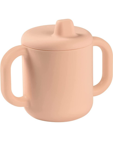 BEABA SILIKONINIS 2-IN-1 MOKOMASIS PUODELIS, PINK 