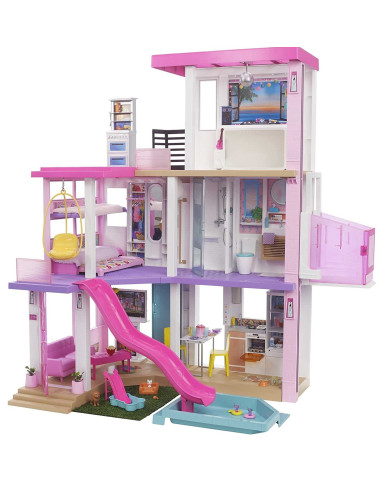MATTEL BARBĖS LĖLĖS NAMAS DREAMHOUSE DELUXE SU ČIUOŽYKLA GRG93