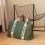 CHILDHOME DIDELIS MAMOS REIKMENŲ KREPŠYS MOMMY BAG SIGNATURE, CANVAS – GREEN