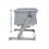 CHICCO NEXT2ME GO SULANKSTOMAS LOPŠIUKAS, LIGHT GREY