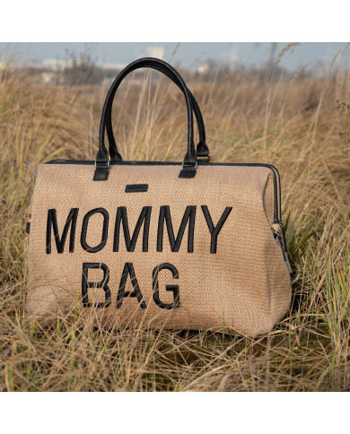 CHILDHOME DIDELIS MAMOS REIKMENŲ KREPŠYS MOMMY BAG, RAFFIRAFFIA LOOK