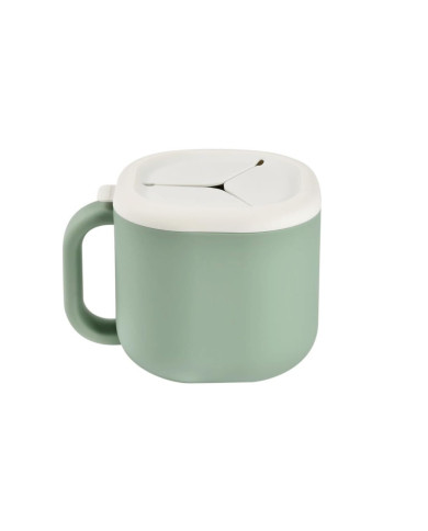 BEABA SILIKONINĖ UŽKANDŽIŲ DĖŽUTĖ, SAGE GREEN