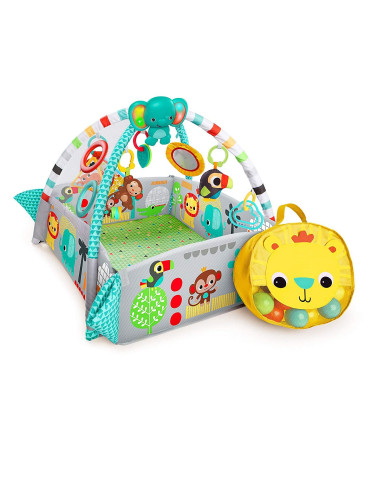 BRIGHT STARTS DELUXE SAFARI 5IN1 KILIMĖLIS, GREEN