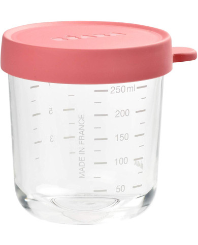 BEABA STIKLINIS INDELIS SU DANGTELIU, DARK PINK, 250 ML 